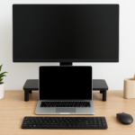 Como ajustar a altura do monitor em mesas baixas de pequenos apartamentos